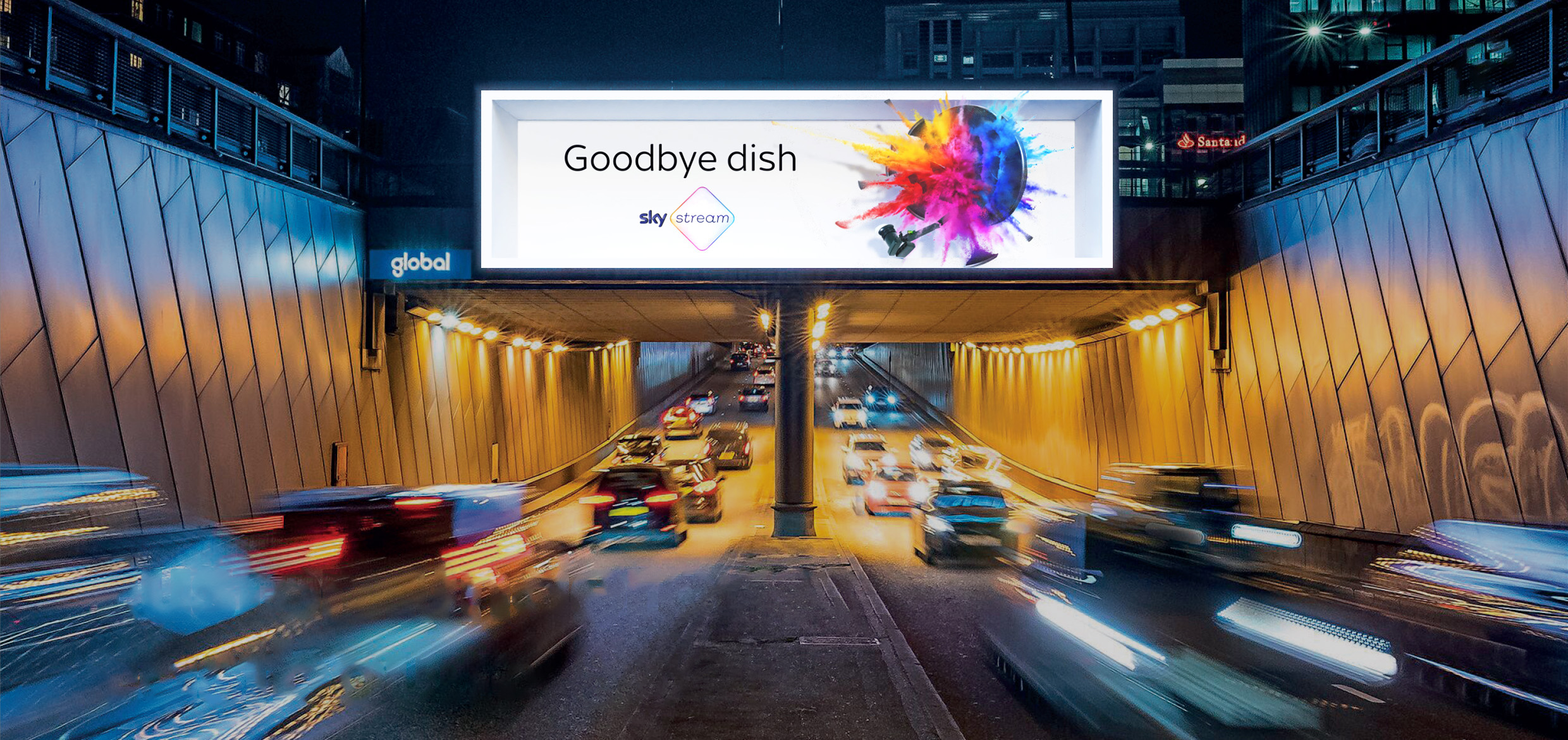 Global and Sky showcase vibrant 3D campaign on roadside sites across the UK 